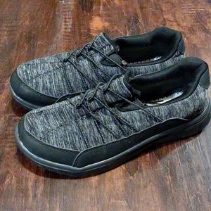 Black and grey shoes